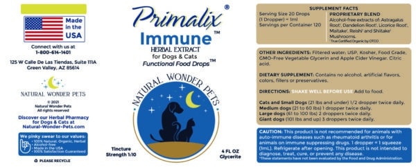 Immune Herbal Extract for Pets