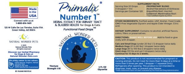 Urinary Tract Car for Dogs and Cats