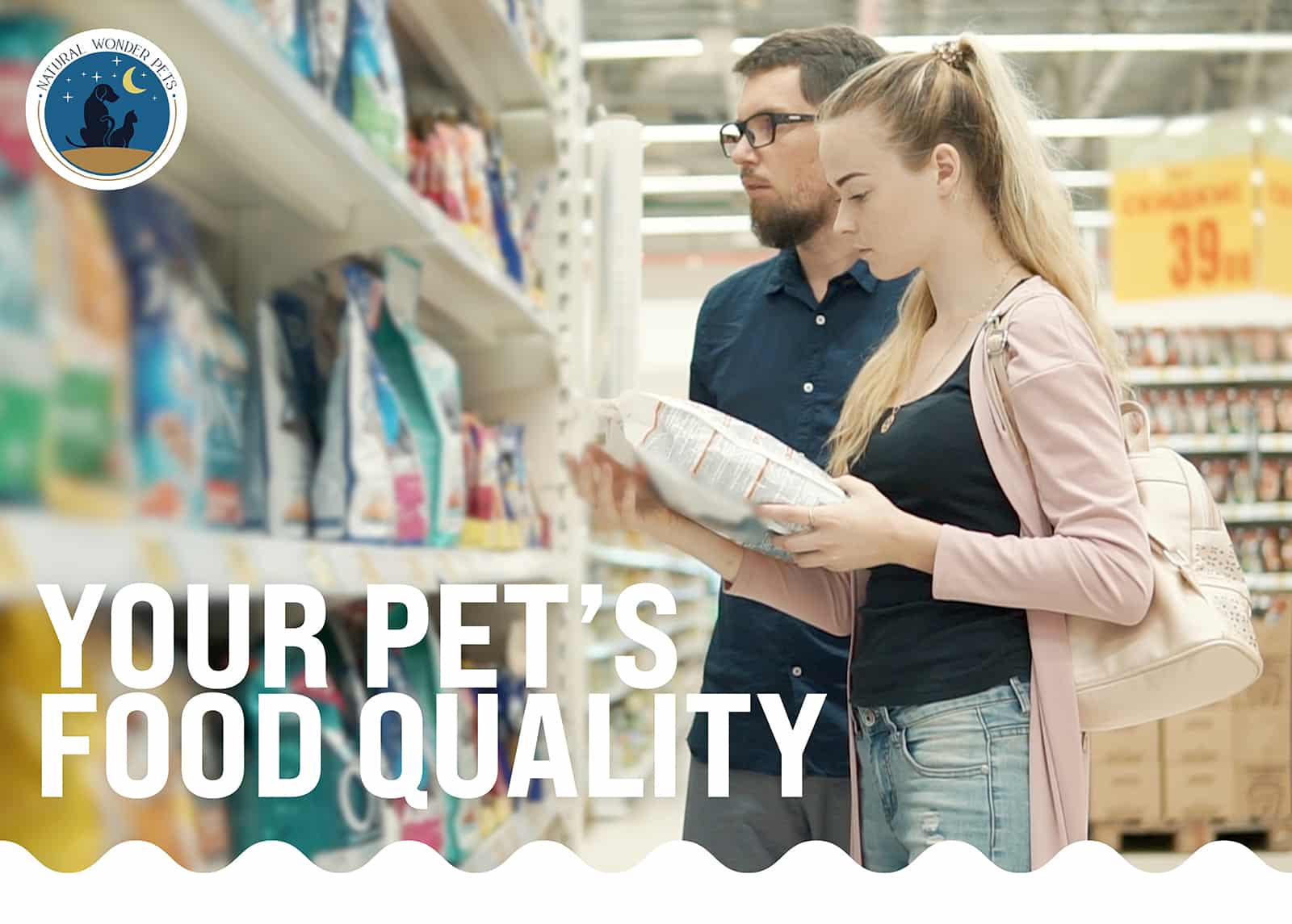 Couple Shopping for Pet Food