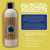 fancy fur natural dog shampoo infographic with features and benefits